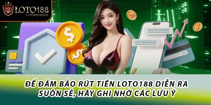 Để đảm bảo rút tiền Loto188 diễn ra suôn sẻ, hãy ghi nhớ các lưu ý